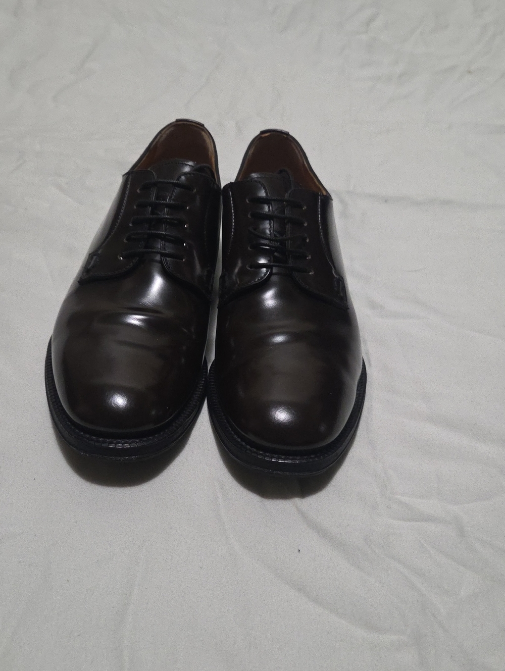 Church's women's Dark Brown Shannon Leather Derby oxfords.